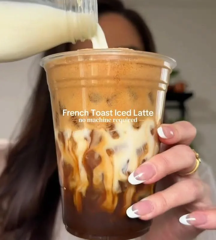 french toast iced latte