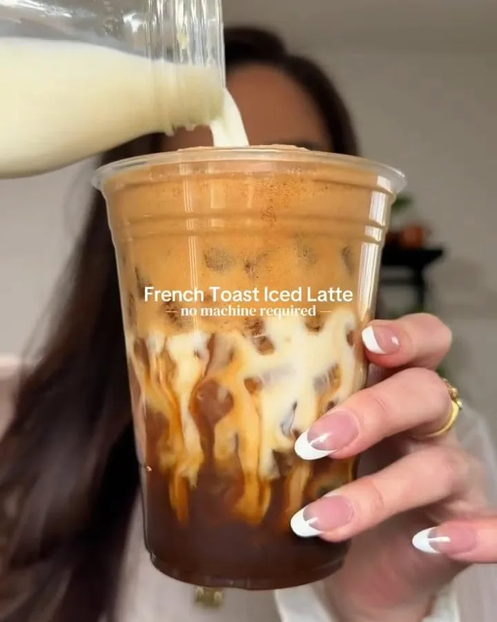 french toast iced latte