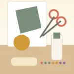 Handmade air-dry clay trinket dish on a craft table