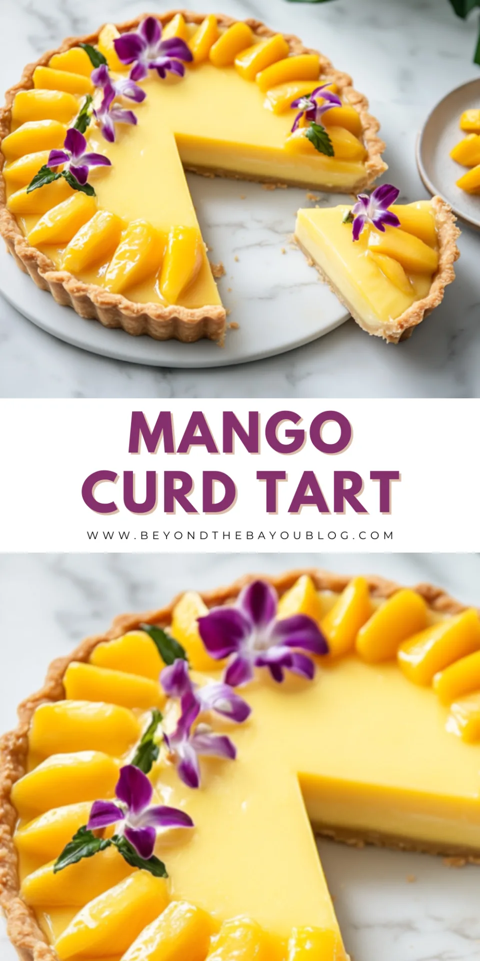 Mango Curd Tart