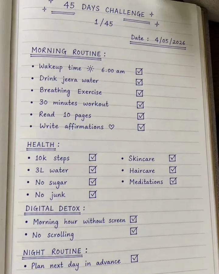 day 1 of 45 days challenge