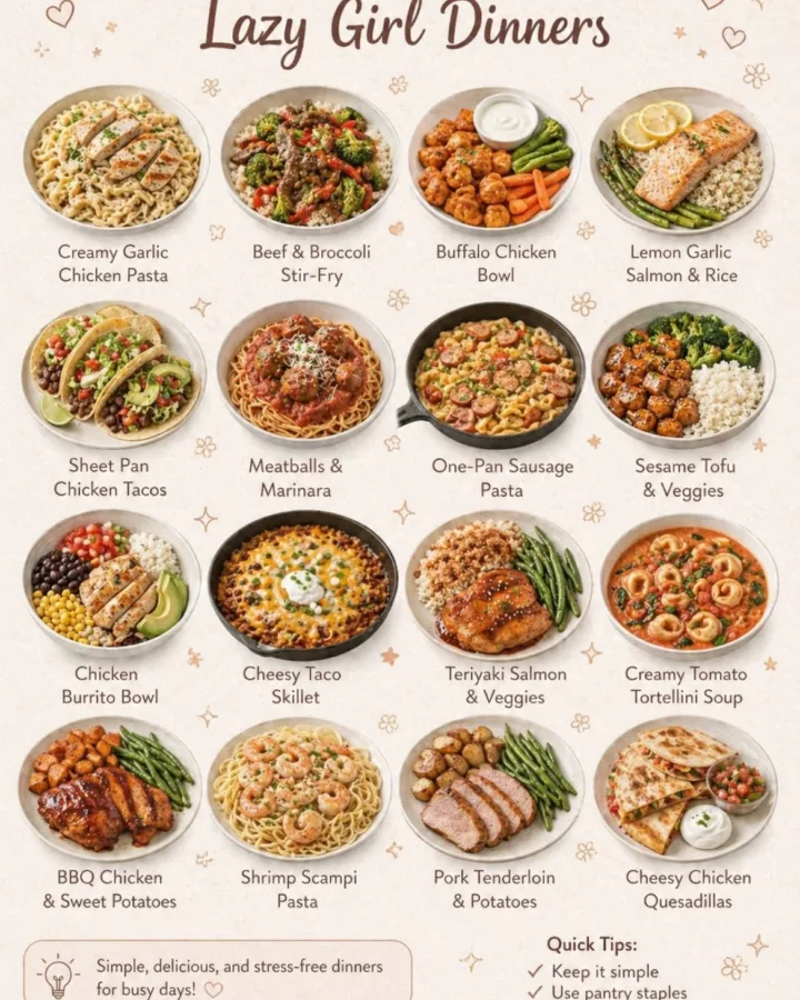 lazy girl dinner ideas