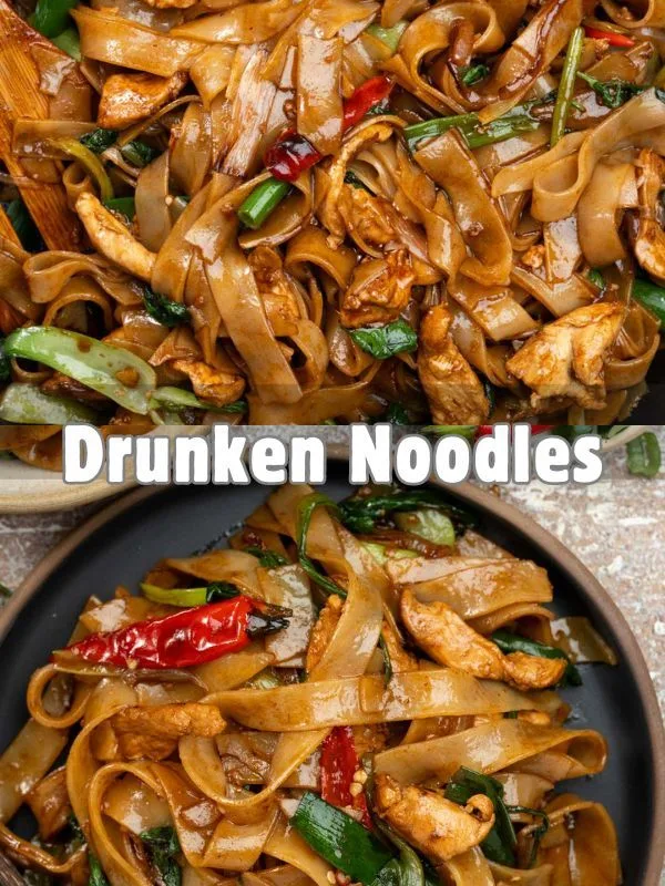 street style thai drunken noodles recipe