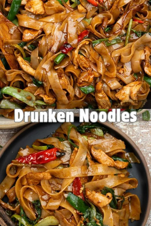 street style thai drunken noodles recipe