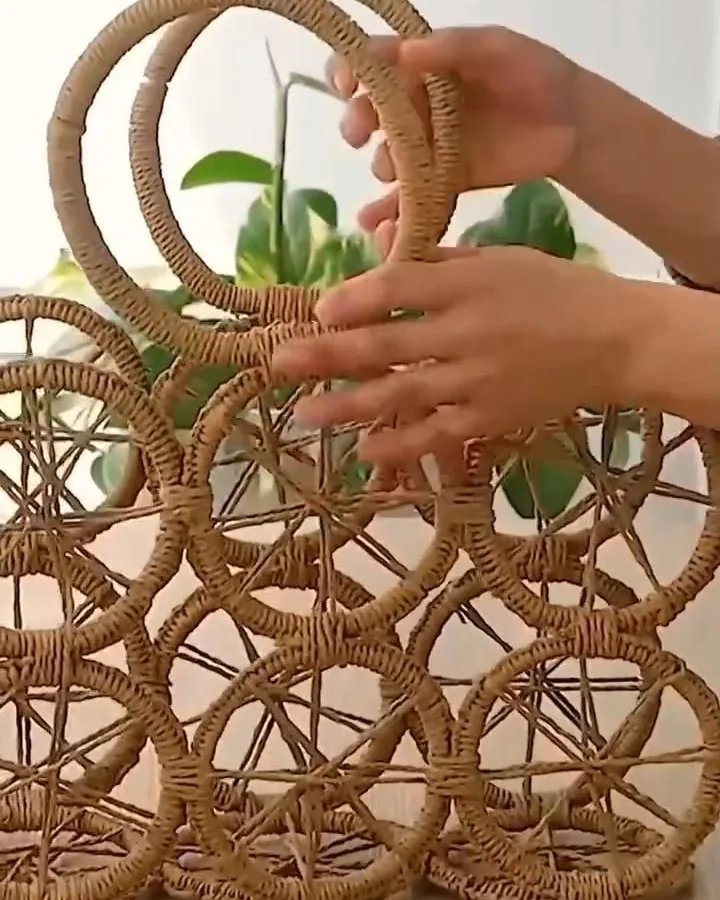 diy wicker bag