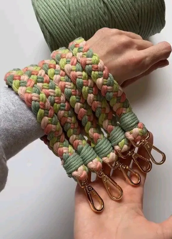 macramé key ring diy
