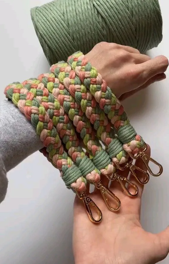 macramé key ring diy
