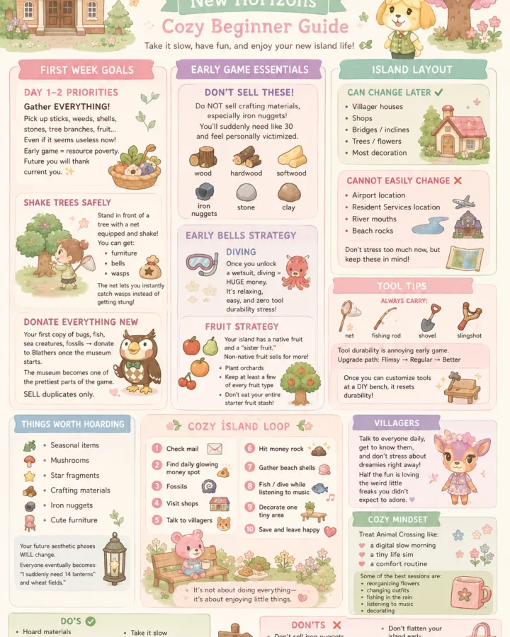 animal crossing new horizons beginner tips