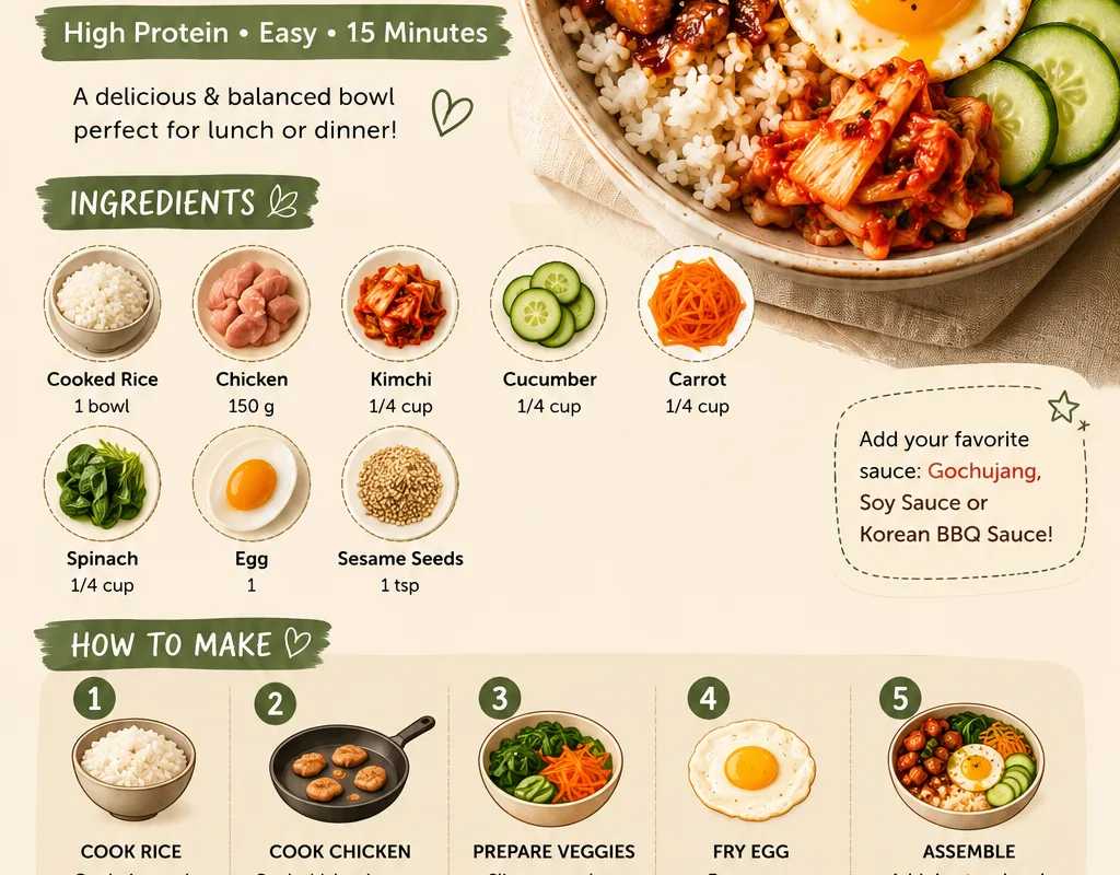 healthy korean rice bowl recipe