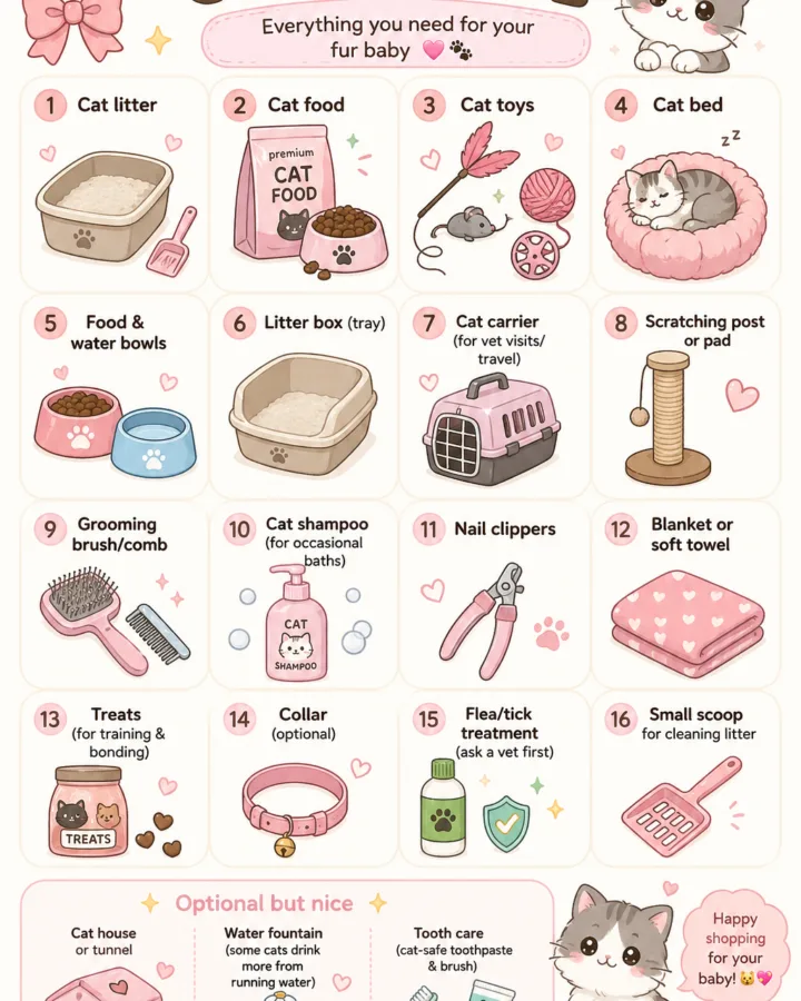 new cat checklist