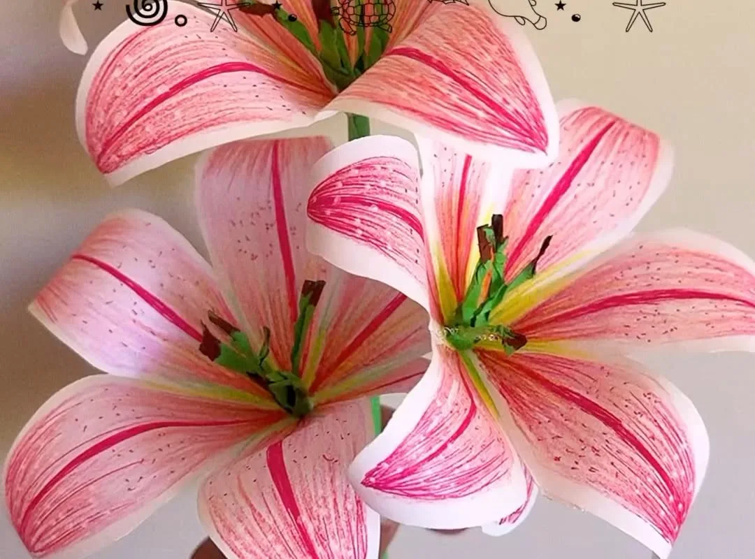 easy pastel origami lily