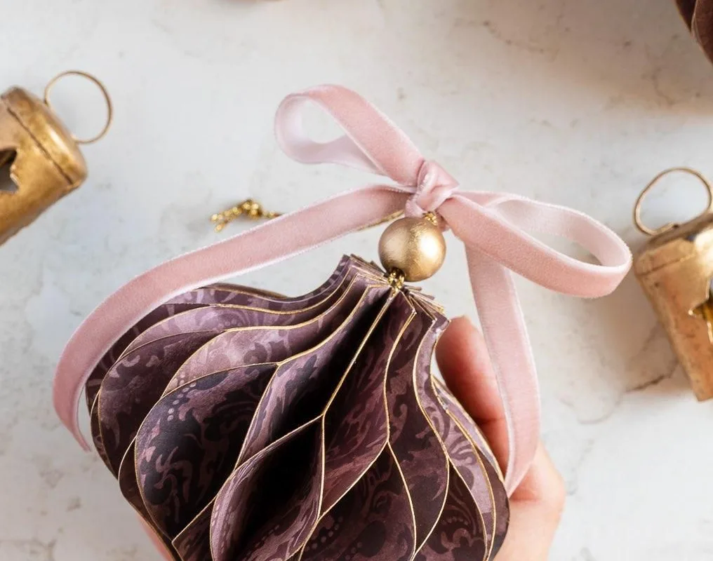 diy honeycomb paper ornaments