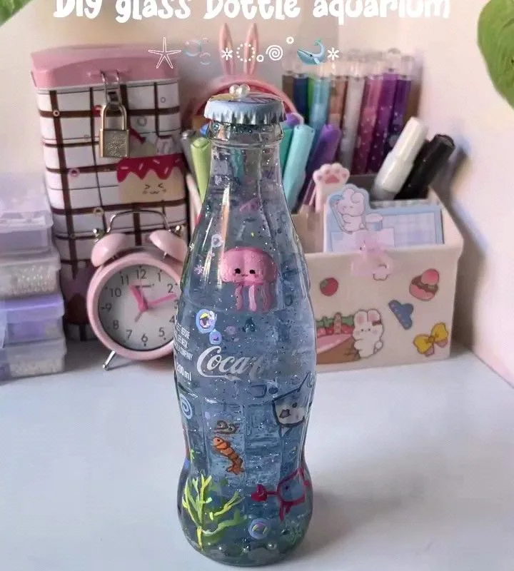 glass bottle aquarium