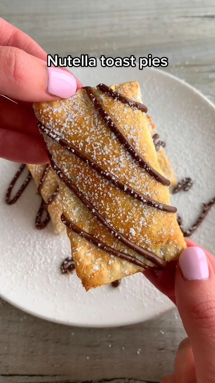 Air Fryer Magic: Nutella Toast Pies Recipe! 🥧✨