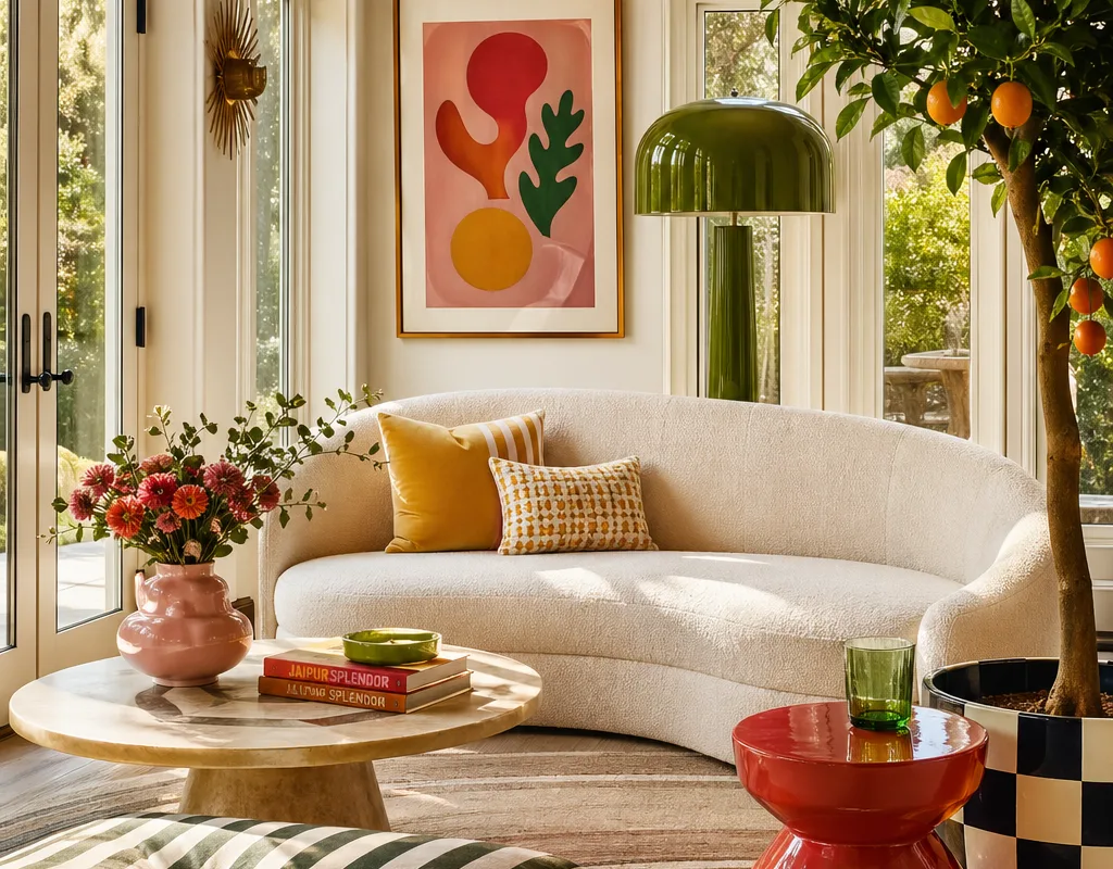 playful luxury sunroom