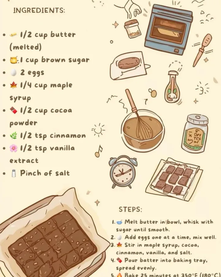 maple cinnamon brownies