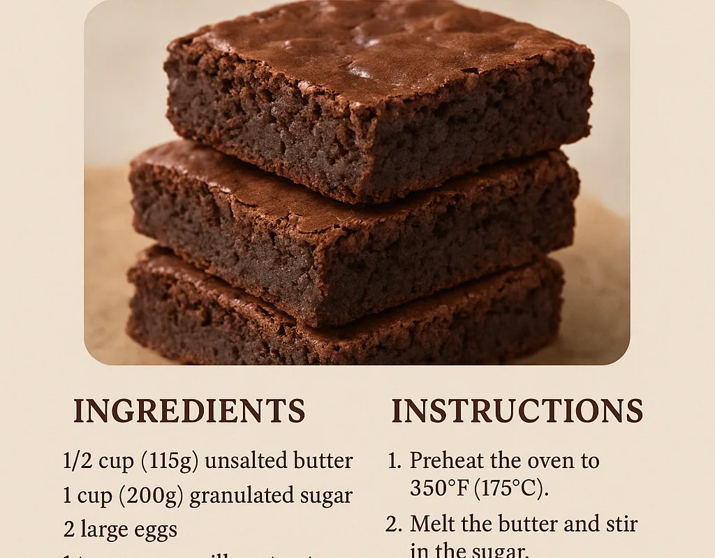 easy fudgy brownie recipe