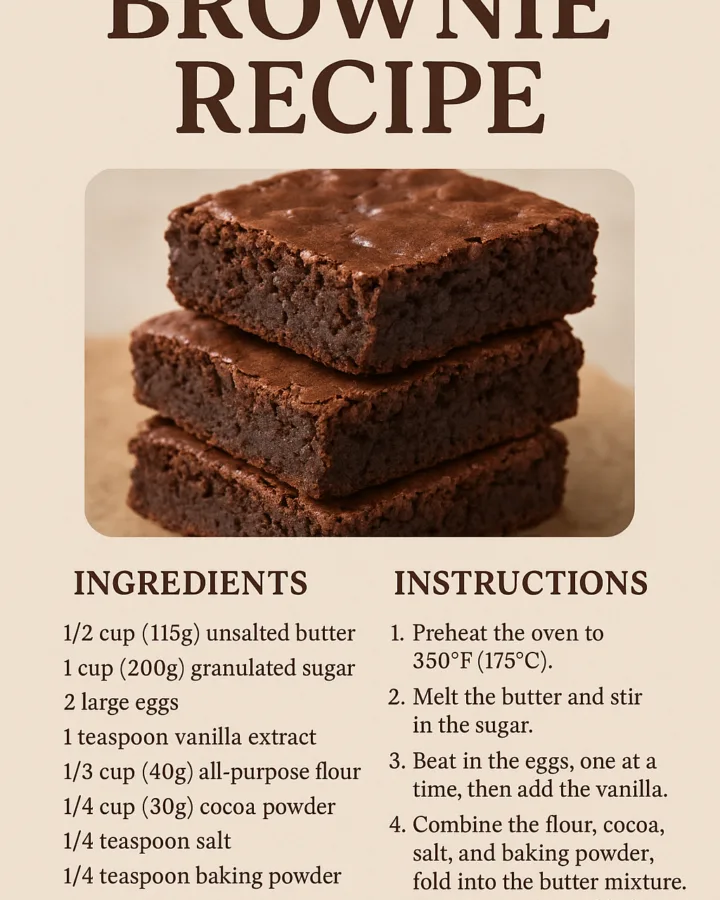 easy fudgy brownie recipe