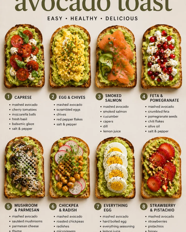 avocado toast ideas