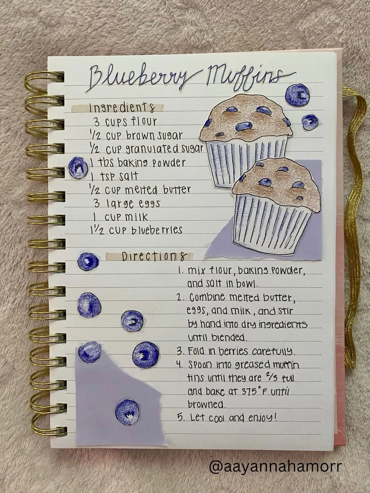 Blueberry Muffins | Recipe from @robinstansell
