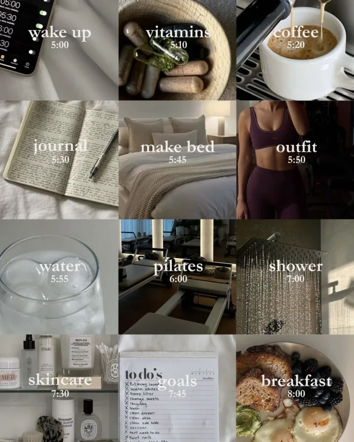 morning routine aesthetic