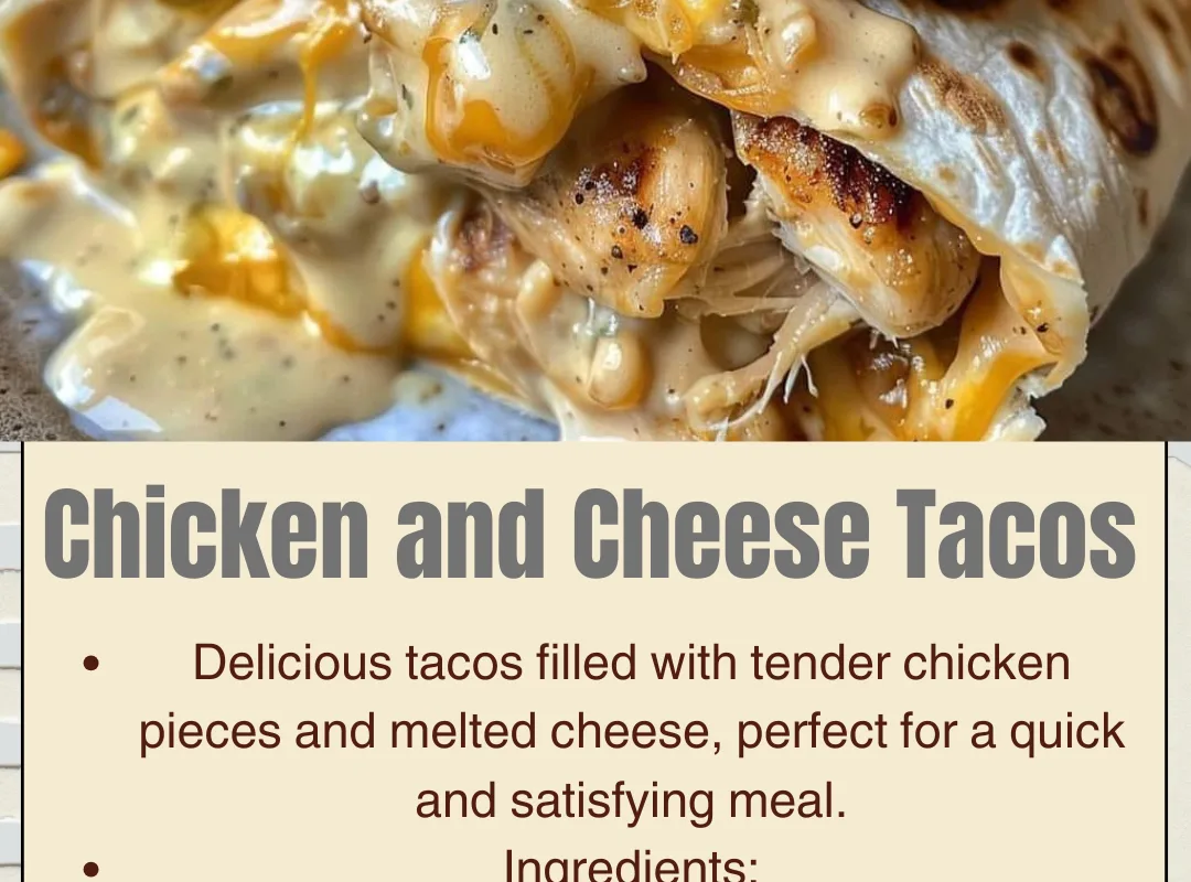 chicken and cheese tacos