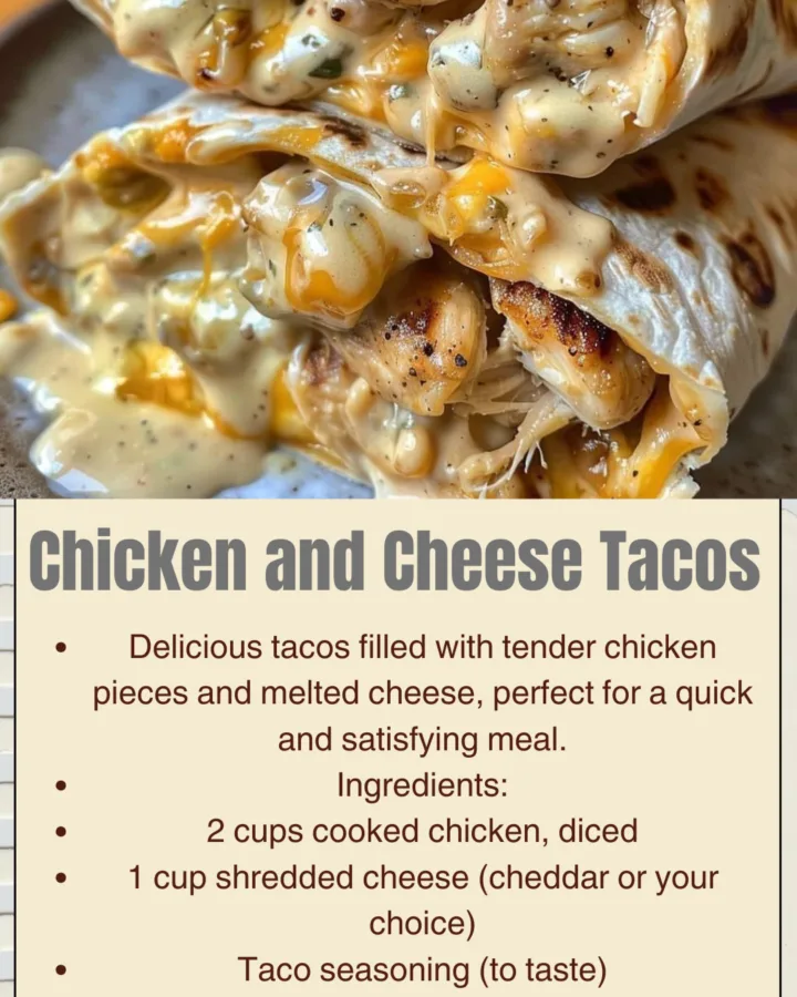 chicken and cheese tacos