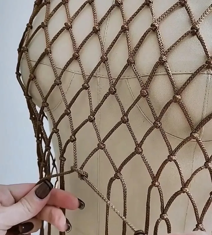 diy macramé top
