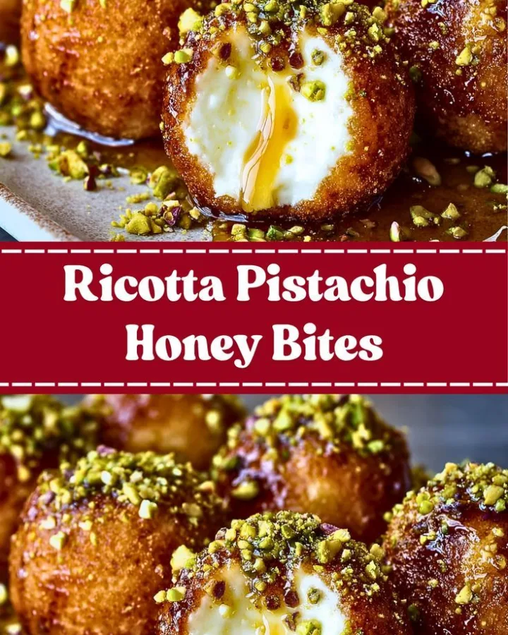 ricotta pistachio honey bites recipe