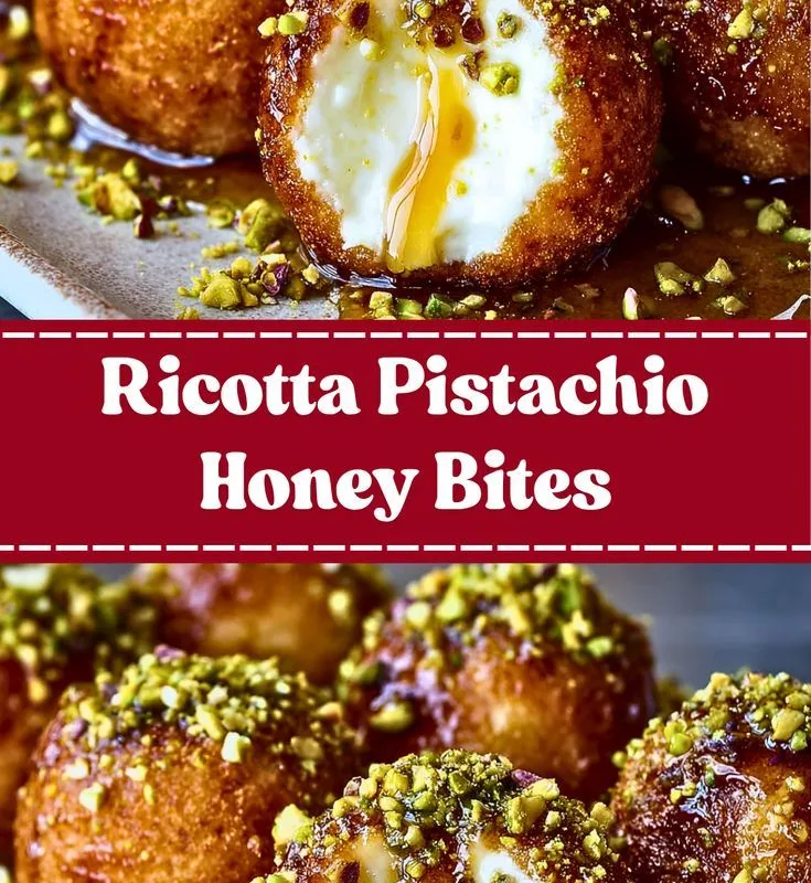 ricotta pistachio honey bites recipe