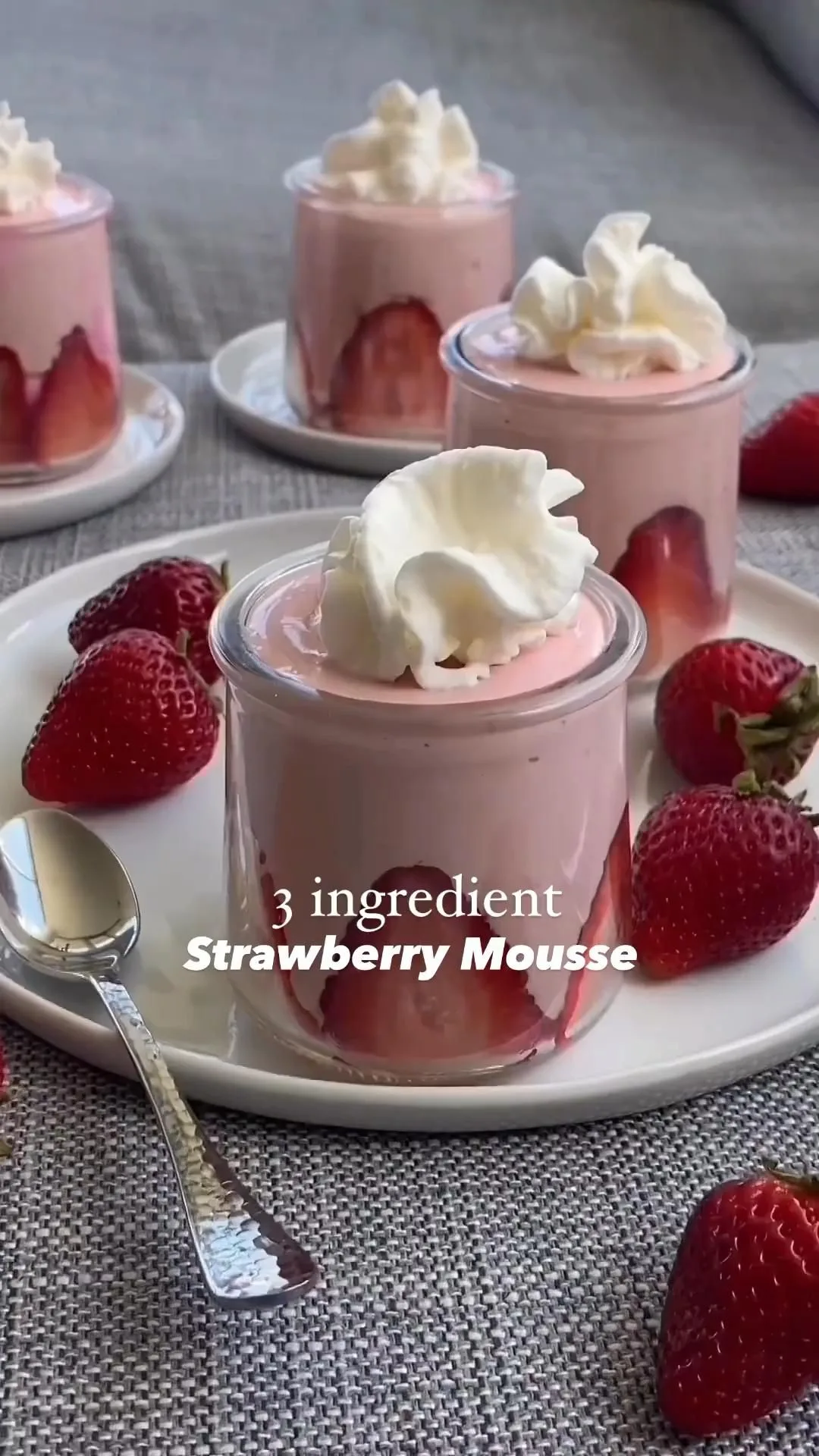 Strawberry Mousse Recipe - Light, Whipped, and so Delicious!