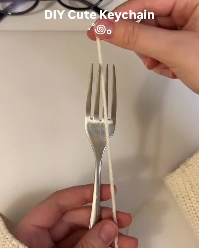 diy flower keychain