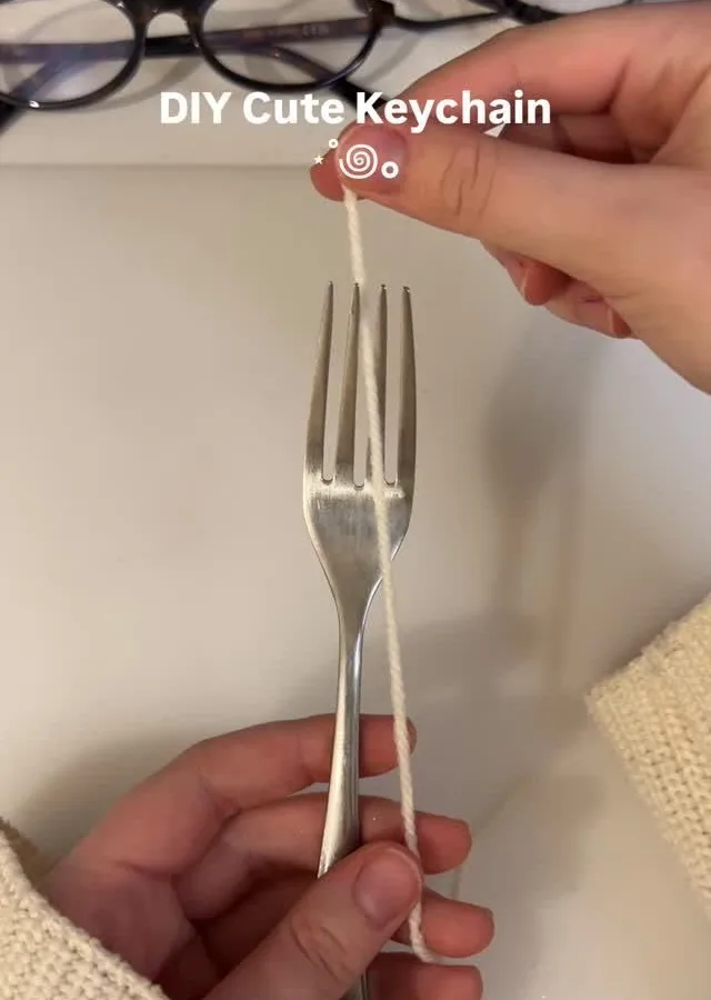 diy flower keychain