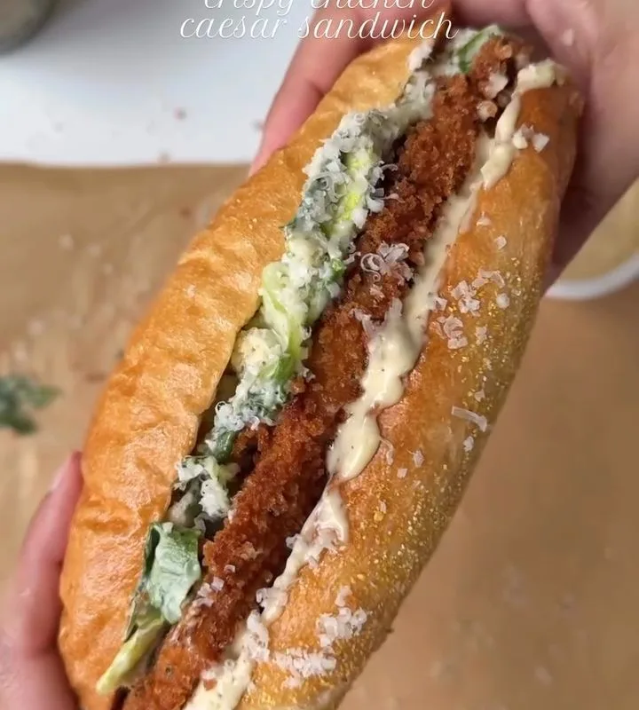 crispy chicken caesar sandwich recipe