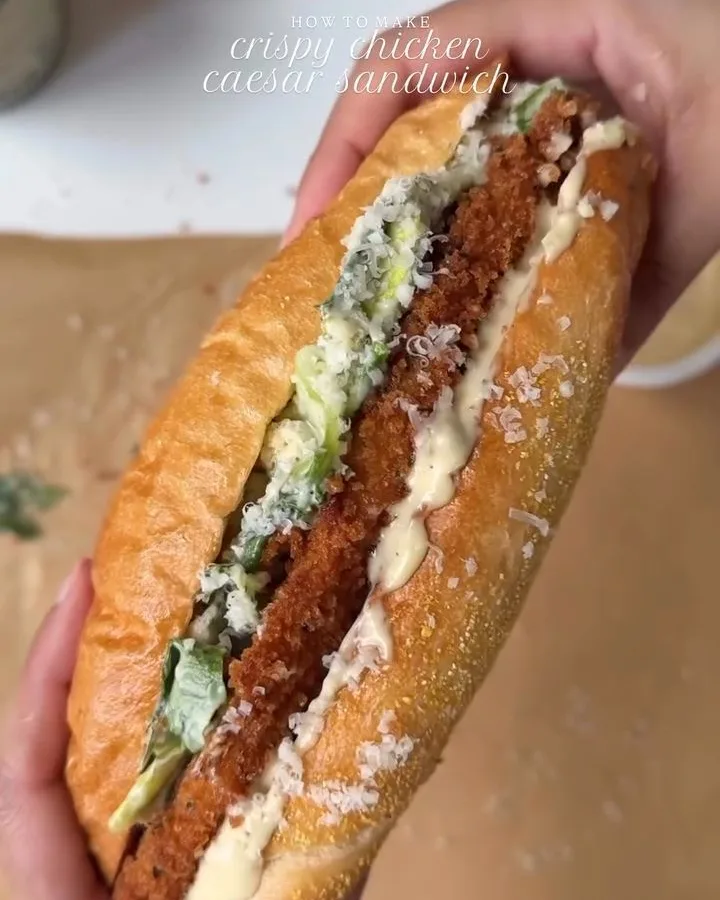 crispy chicken caesar sandwich recipe