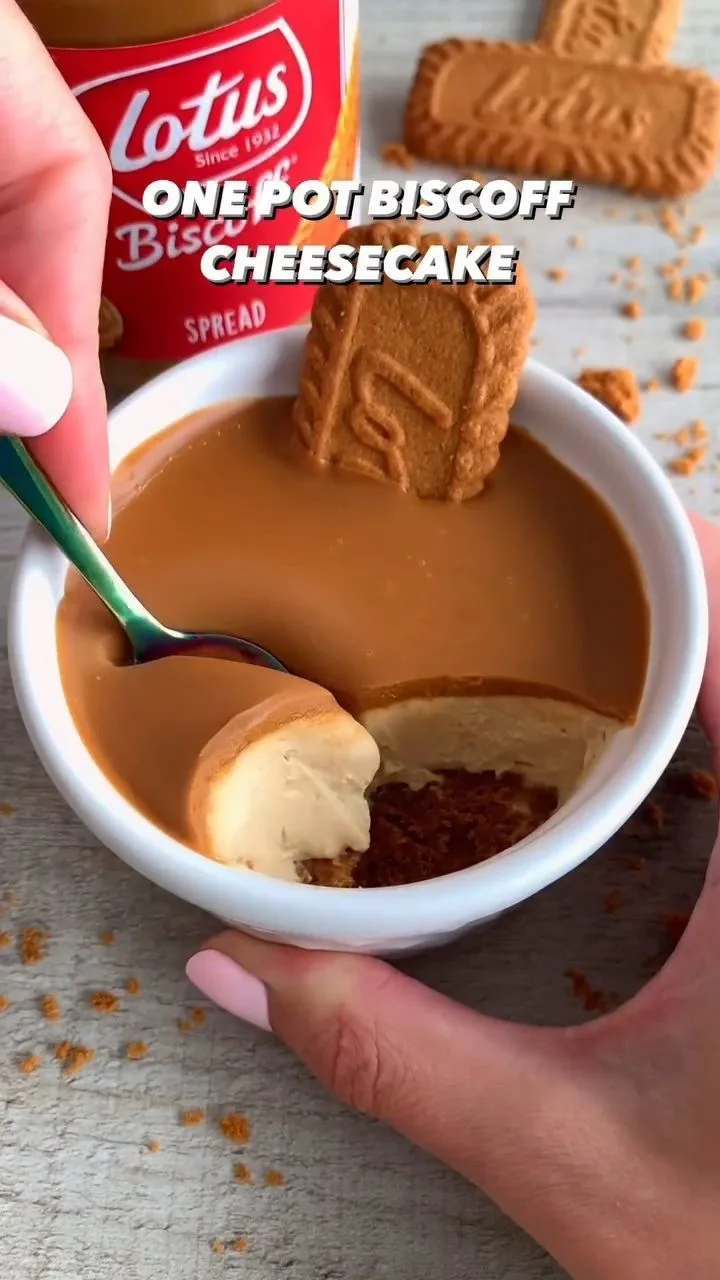 Easy One Pot Biscoff Cheesecake