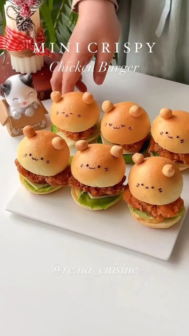 Mini Crispy Chicken Burger 🍔