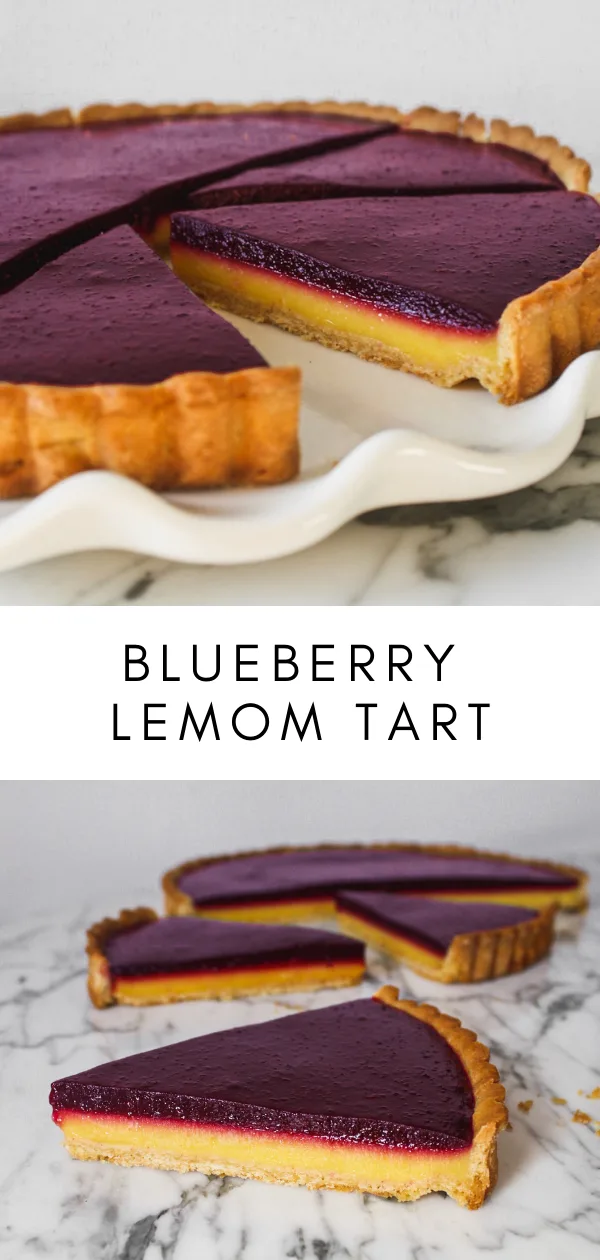 Stunning Blueberry Lemon Tart