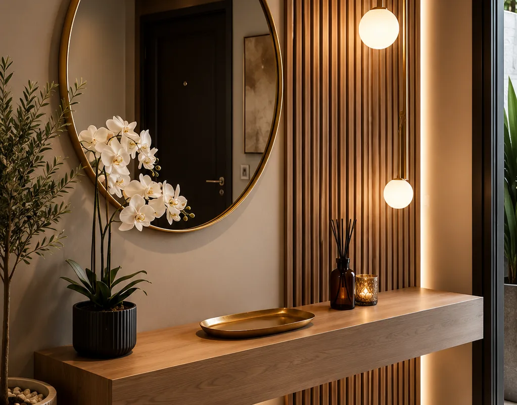 modern luxury entryway decor