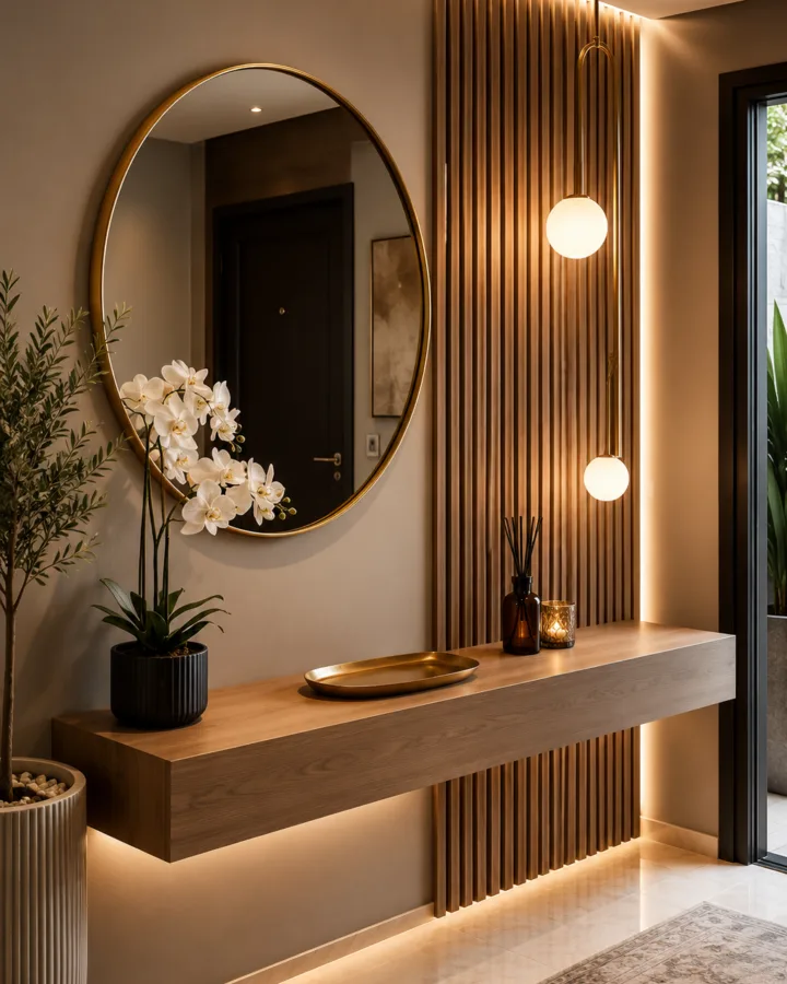 modern luxury entryway decor