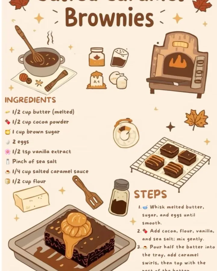 salted caramel brownies recipe