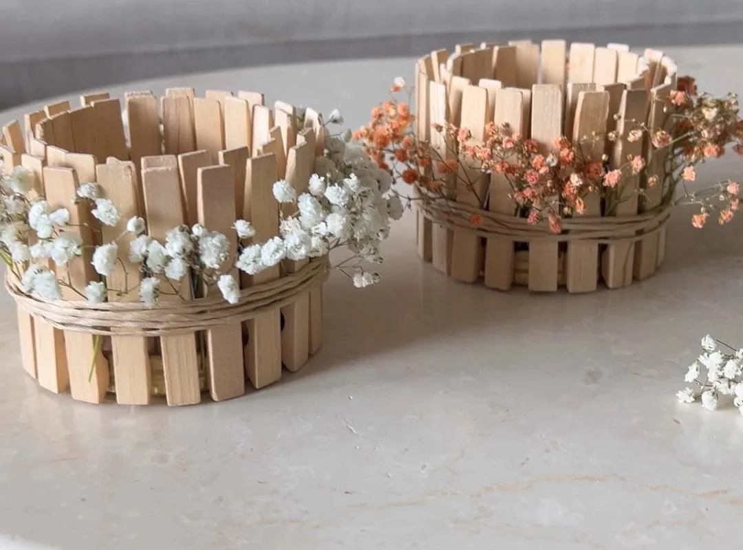 DIY windlicht clothespins