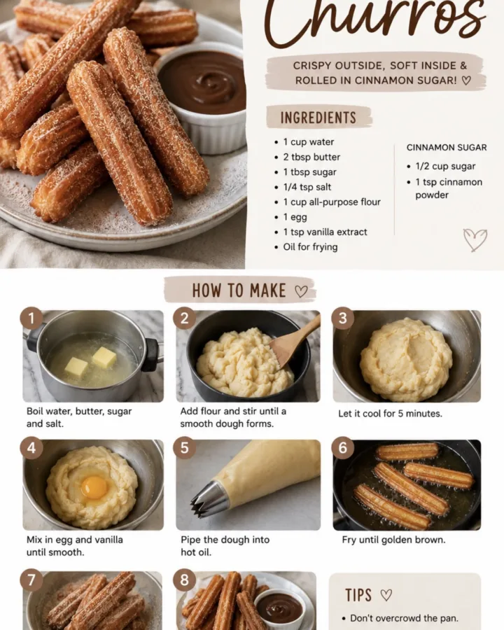 crispy homemade churros recipe