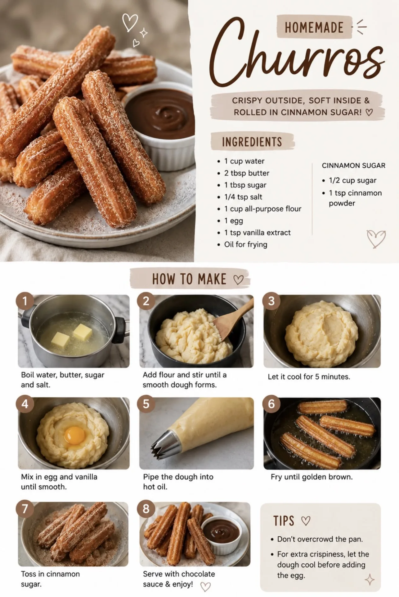 Crispy Homemade Churros | Easy Cinnamon Sugar Treat