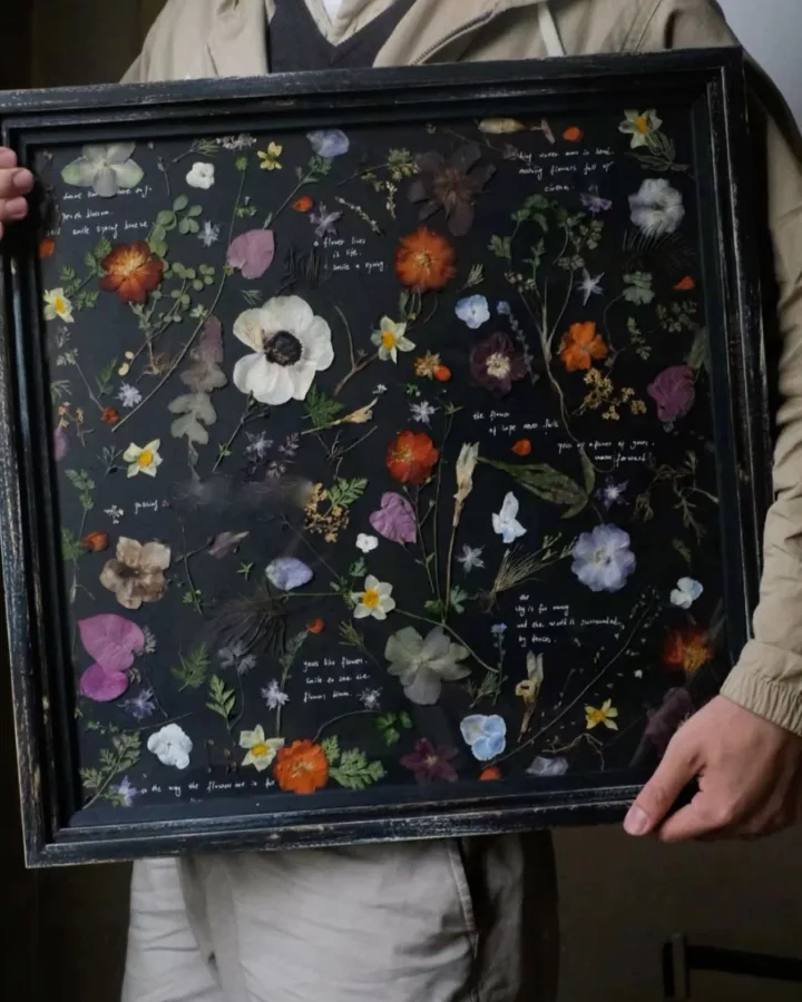 make your own flower collection board