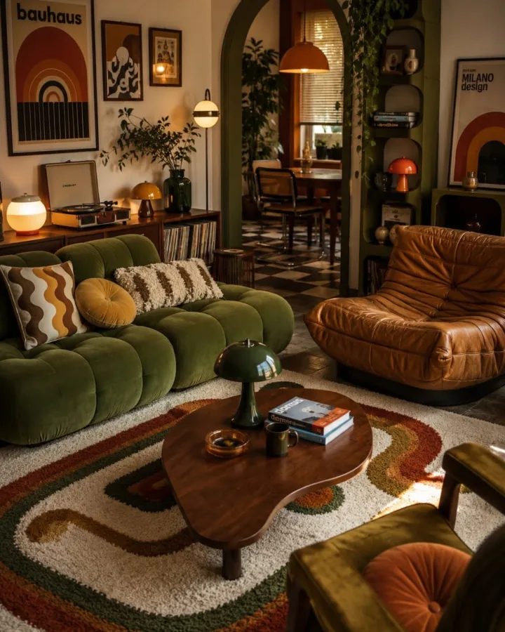 retro living room ideas