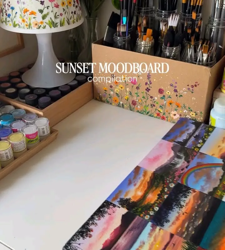sunset moodboard