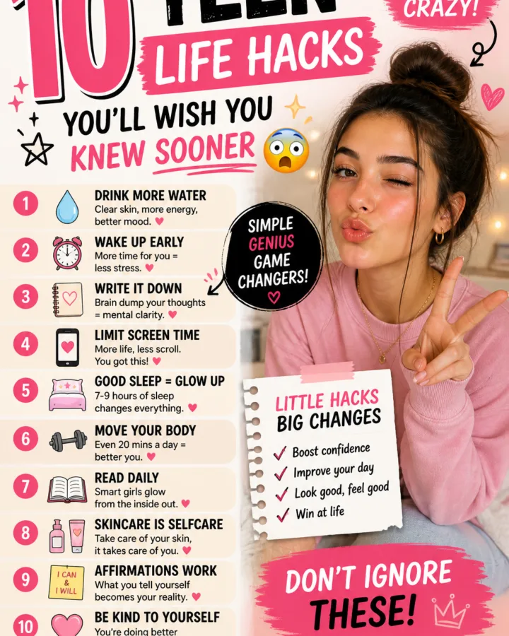 teen life hacks for girls