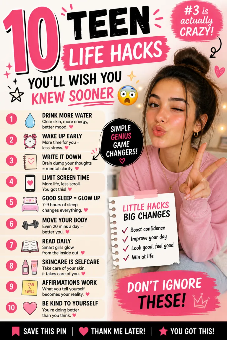 teen life hacks for girls