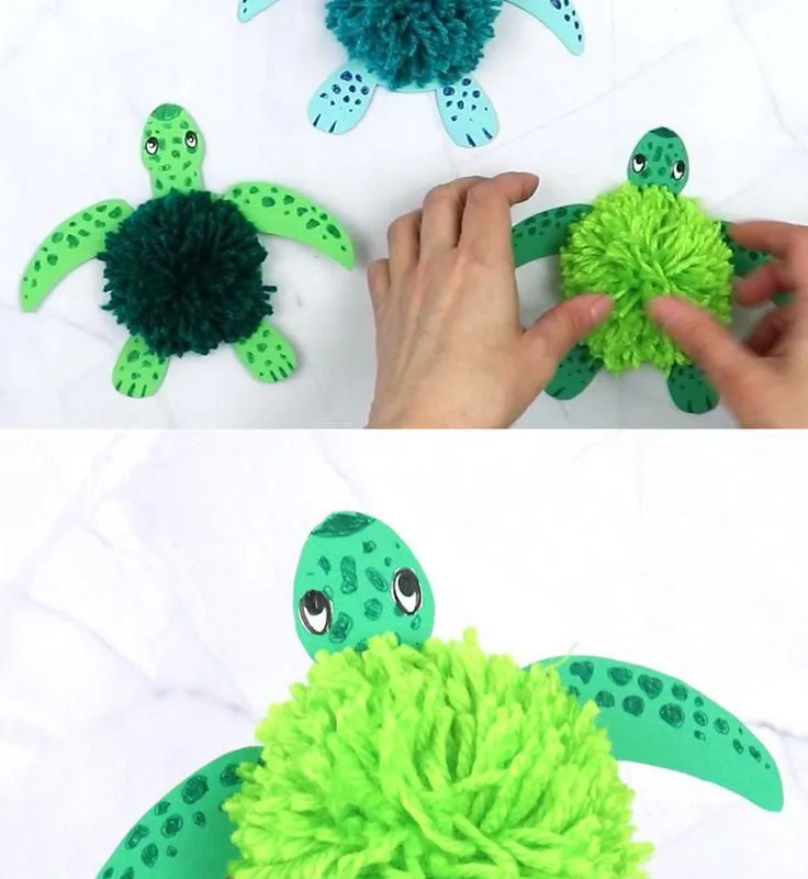 yarn turtles